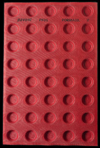 FF01 Круглая тарталетка 48 мм Перфорированный коврик Формасил — Pavoni Италия